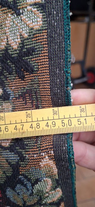 PEZZO DI STOFFA DECORATO MOLTO BELLO