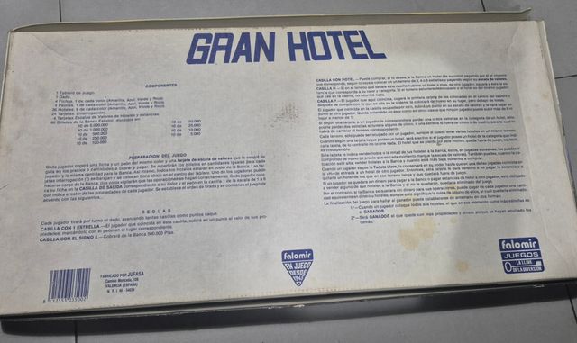 Juego de Mesa "GRAN HOTEL"