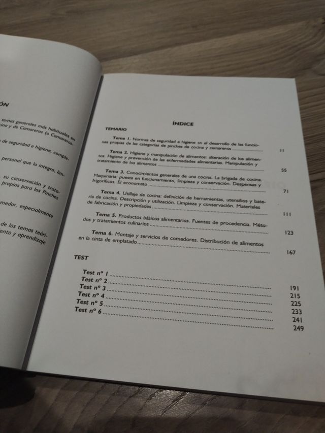 LIBRO OPOSICIÓN PINCHE DE COCINA 