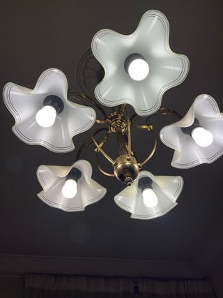 Lampara techo tulipas