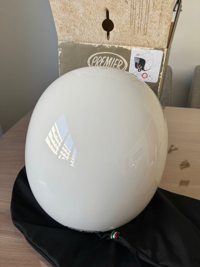 Casco Jet Premier Vintage U8 Blanco