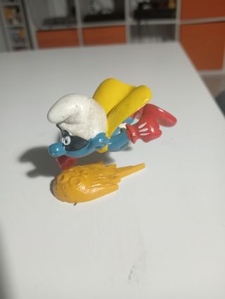 Figura Pitufo Superhéroe Peyo 1980