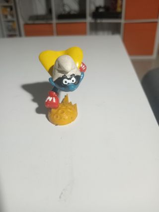 Figura Pitufo Superhéroe Peyo 1980