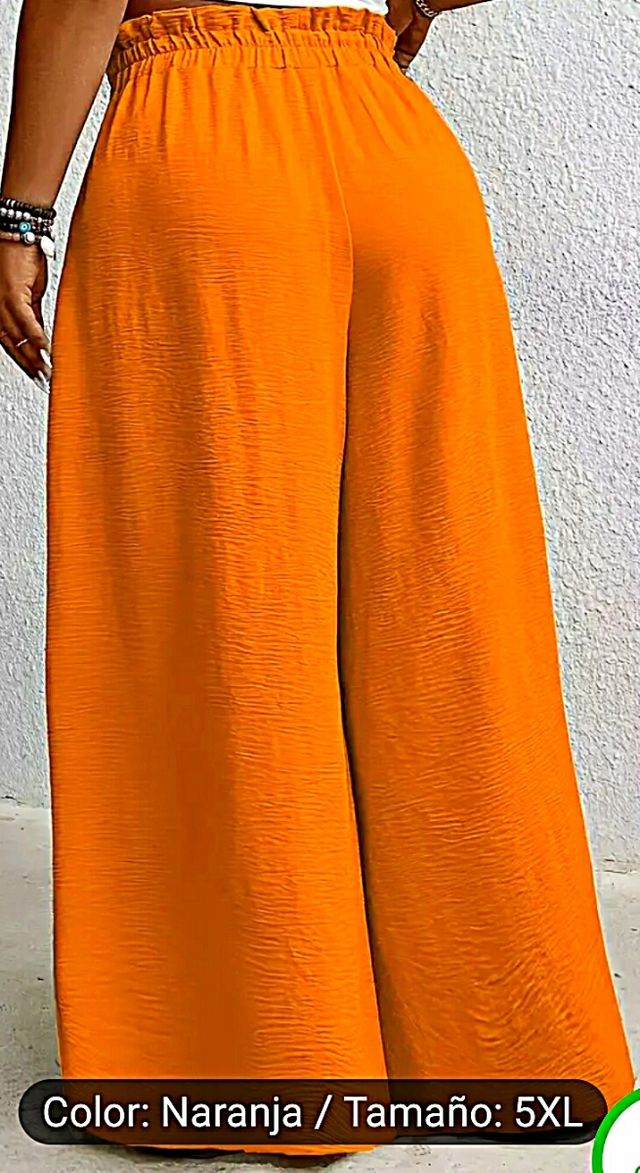 Pantalones anchos elegante 5XL