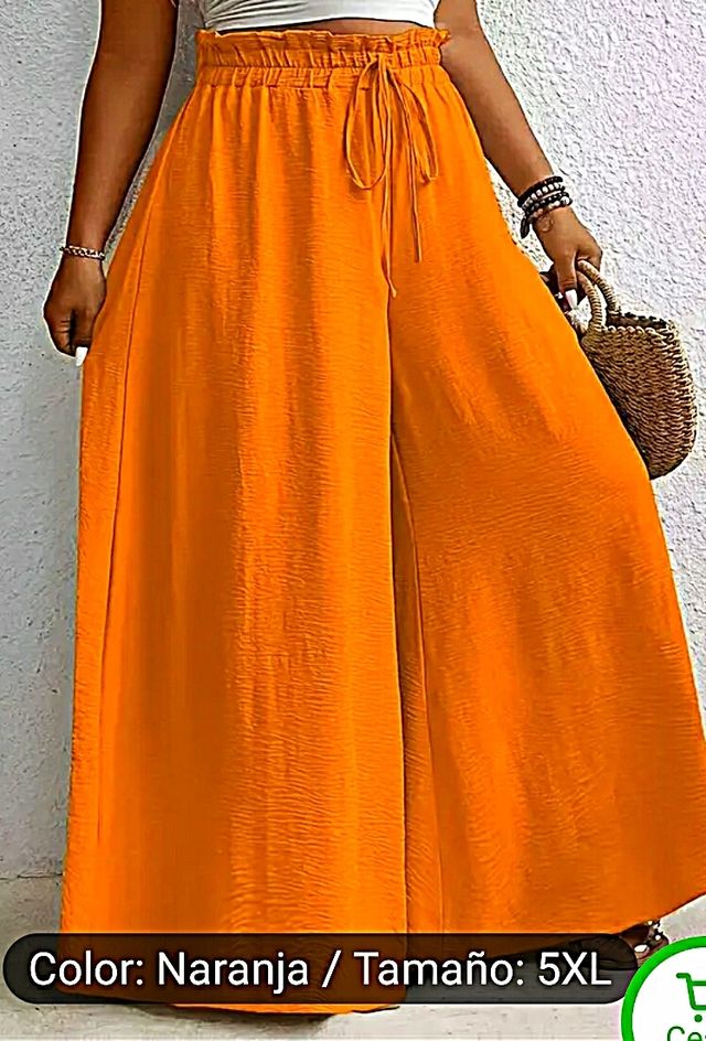 Pantalones anchos elegante 5XL