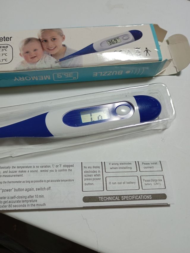 Termómetro digital pilas incluidas Nuevo