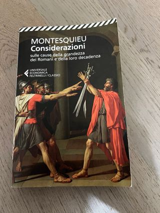Libro saggio storia dei romani Montesquieu