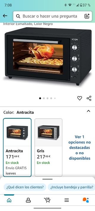 Horno de sobremesa 