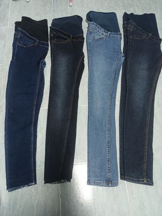 Lote 4 pantalones embarazada