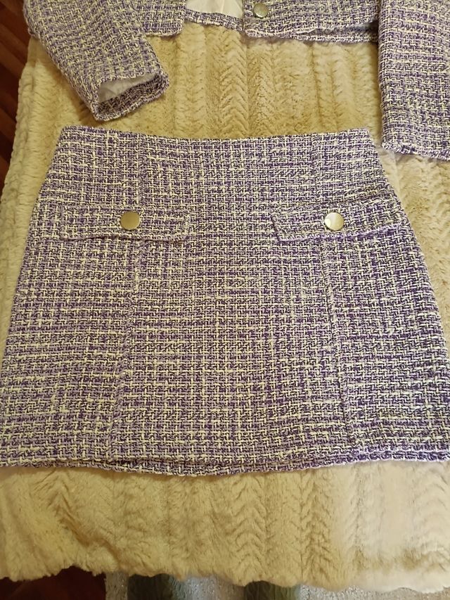 FALDA TWEED ZARA TALLA M