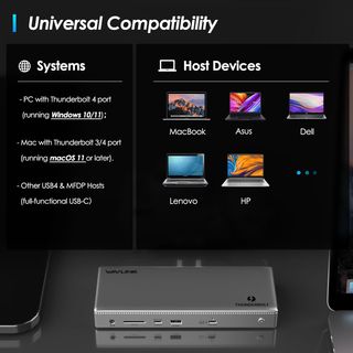 NUEVO WAVLINK Thunderbolt 4 Dock 8K 10Gbps