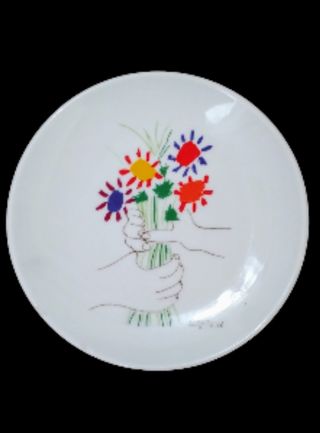 Platos Porcelana Miró y Picasso original