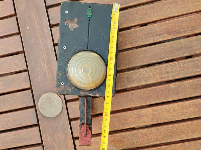 Lampada ferroviaria. Italia anni 60