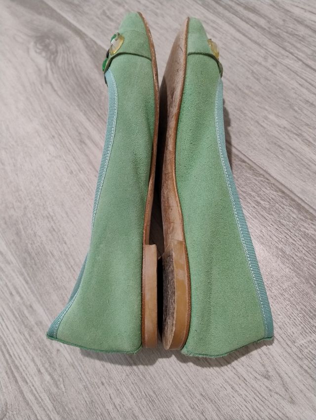 Ballerine gioiello verde acqua nr 40