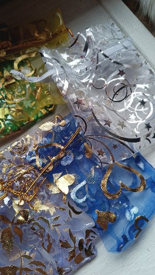 Lotto sacchetti per gioielli bijoux