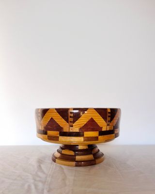 Frutero marquetería Mid Century