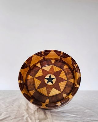Frutero marquetería Mid Century