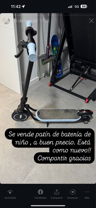 Patin electrico para niño