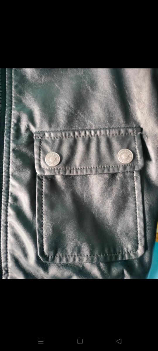 Chaqueta biker efecto piel niño