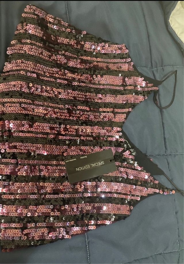 Top lentejuelas berska