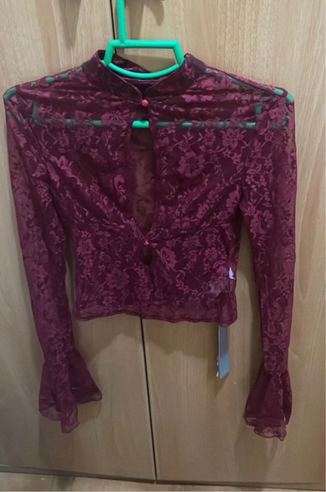 Top mangas largas campana tranosrantes