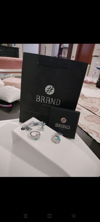 Set orecchini + Anello + charme turchesi