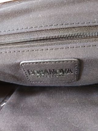 Bolso Clutch Ante Negro Bosanova - Elegante Fiesta