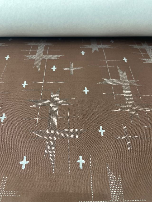 Tela de encuadernación estampada