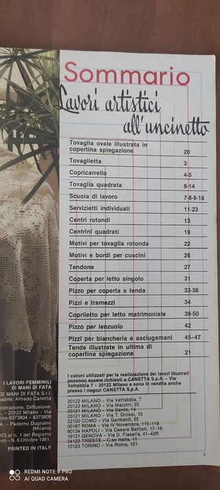 Rivista lavori uncinetto