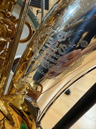 Saxo tenor BS tudel y campana de Plata