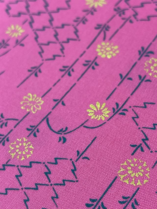 Tela de encuadernación estampada