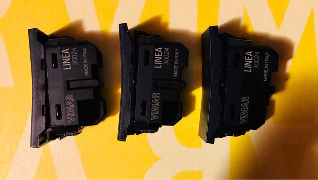 Vimar Linea 30024.G Deviatori 1P basculanti neri