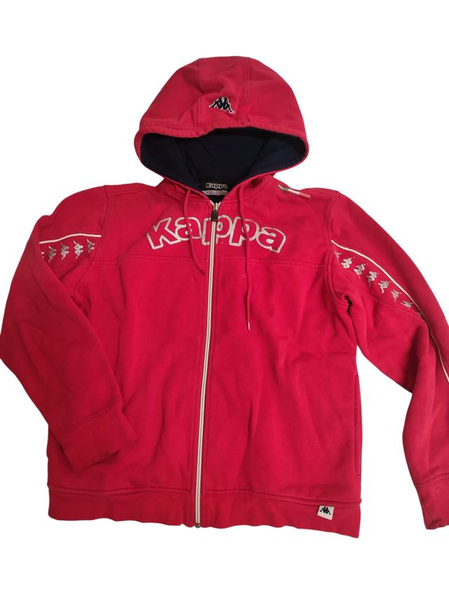 Chaqueta Kappa Roja con Capucha - Talla 152cm