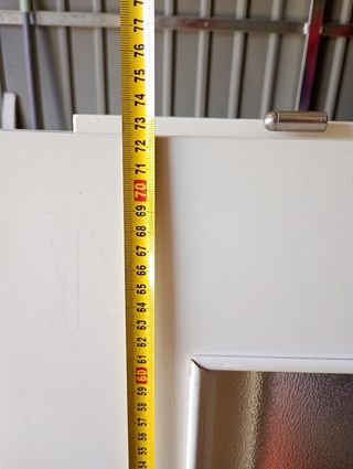 Puerta madera lacado blanco con vidrio