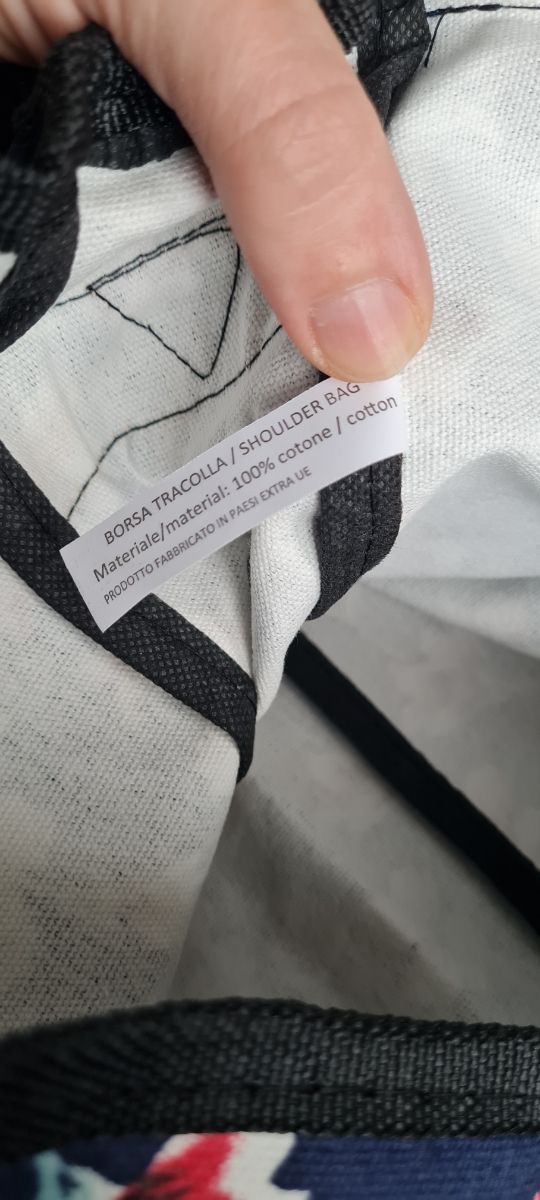 Tracolla con stampa floreale