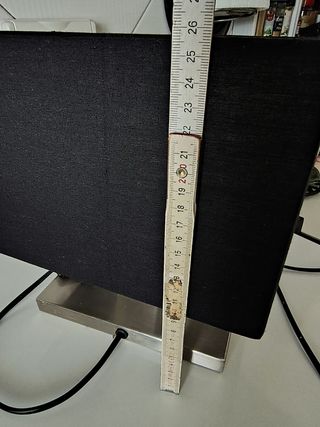 Lampada design nera acciaio