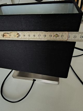 Lampada design nera acciaio