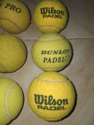 Pelotas de tenis o padel