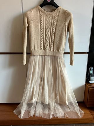 Vestito con gonna tulle