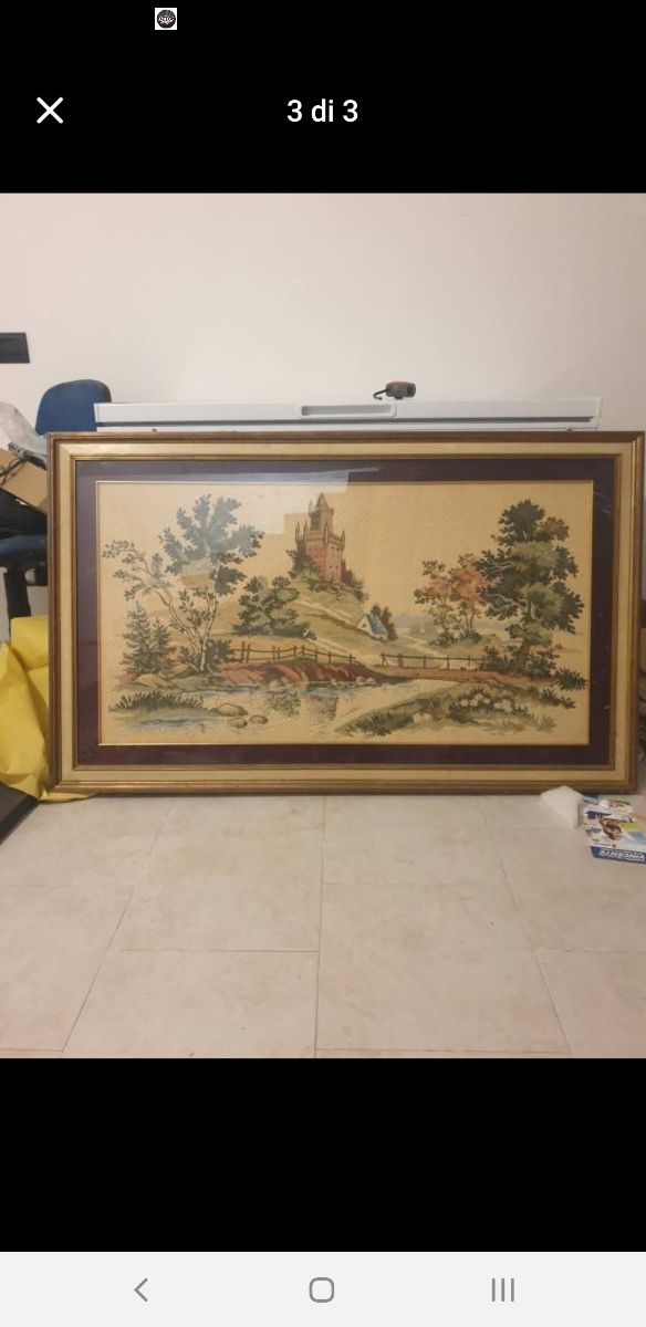 Arazzi in quadro vintage