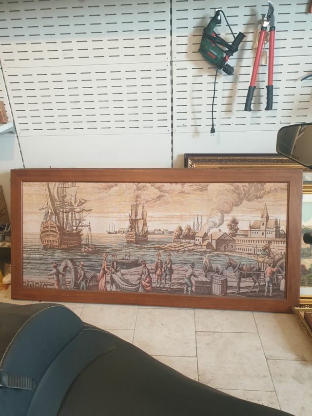 Arazzi in quadro vintage