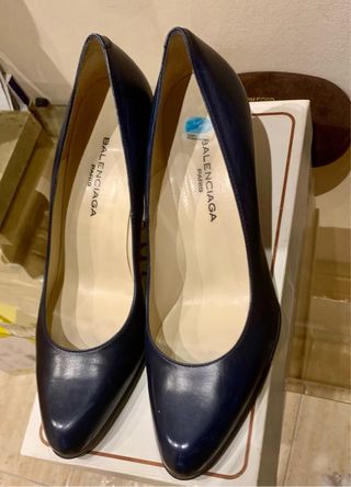 Zapatos de tacón 39 Balenciaga azul marino