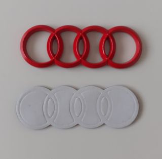 AUDI - S - Logo volante ROJO 