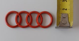 AUDI - S - Logo volante ROJO 