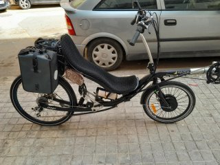 Bicicleta reclinada(recumbent)+kit motor eléctrico