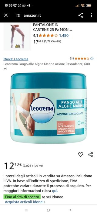 Leo crema Fango alghe 