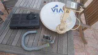 antena parabólica con sintonizador