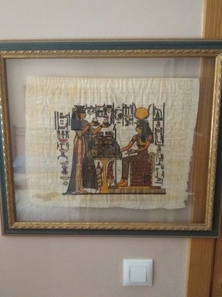 Cuadro-Pergamino enmarcado