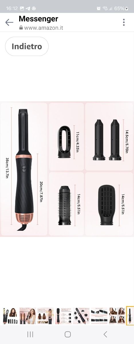 Set asciugacapelli  nuovo