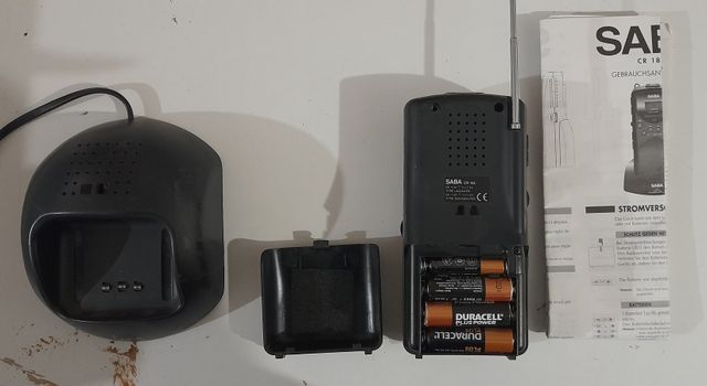 Radio AM FM Vintage Anni 90 Saba CR 185 Con Base